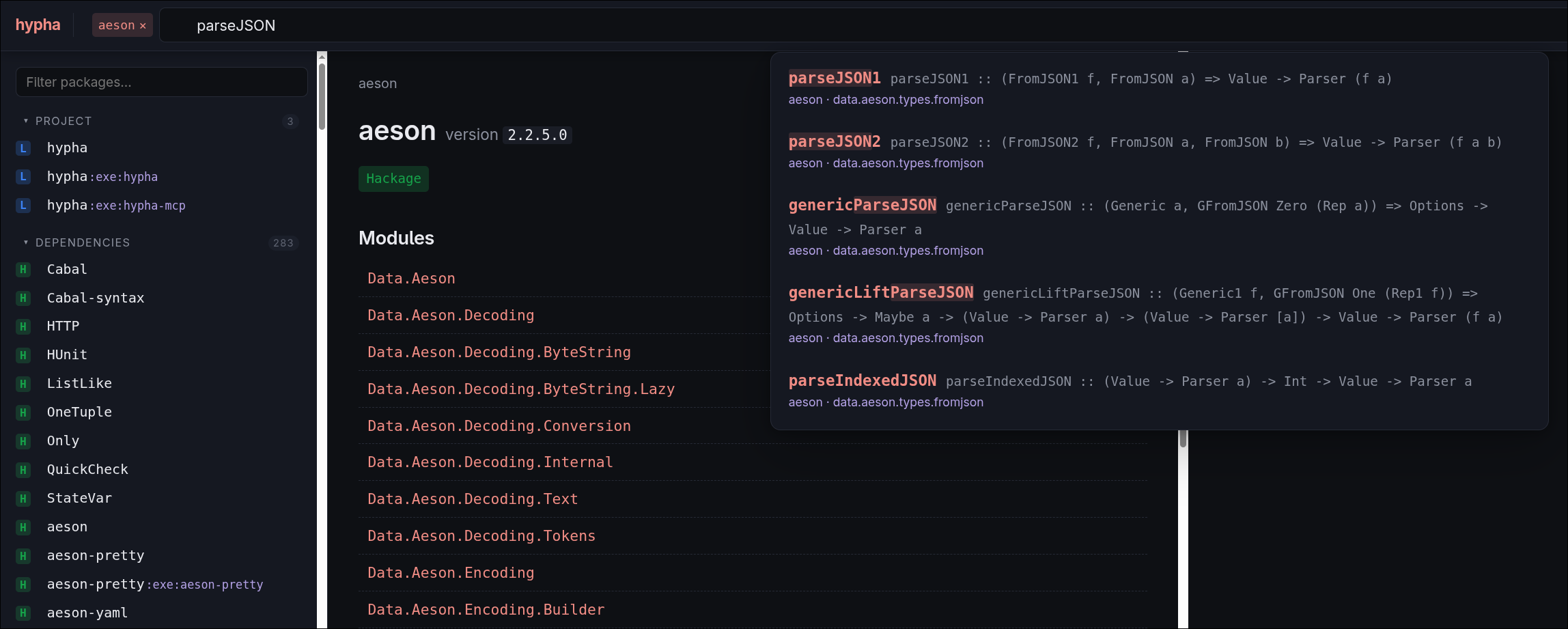 hypha server — doc browser UI